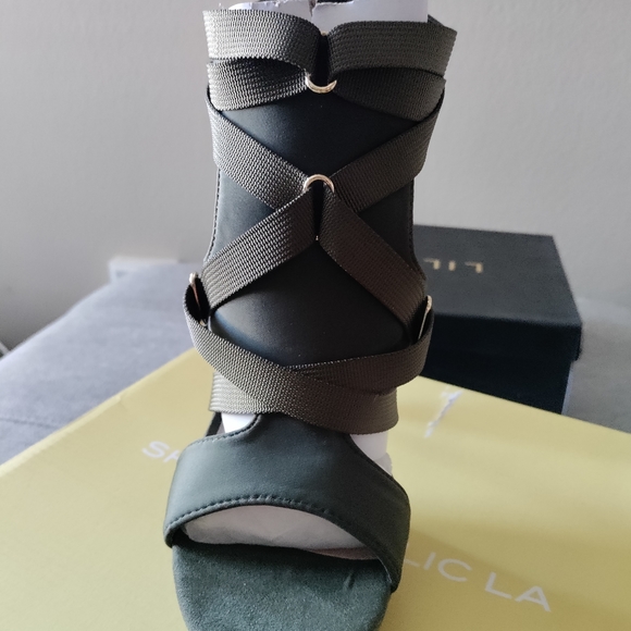 Olive Strappy Heel - Picture 7 of 8